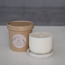 Kép betöltése a galériamegjelenítőbe: Újratölthető szójagyertya utántöltő papírpohárban 280 ml-es tégelyhez