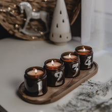 Kép betöltése a galériamegjelenítőbe: Adventi 100% natúr szójaviasz illatgyertya csomag (120 ml)