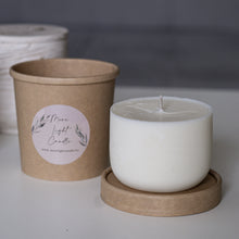 Kép betöltése a galériamegjelenítőbe: Utántöltő szójagyertya 210 g – újratölthető gyertya More Light Candle jesmonite tégelyhez
