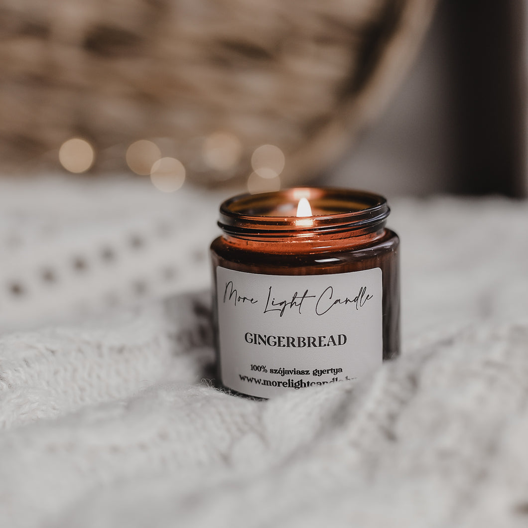 Gingerbread szójagyertya  mézeskalács 