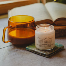 Kép betöltése a galériamegjelenítőbe: caramel vanilla latte kávés szójaviasz gyertya
