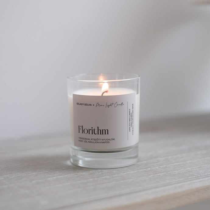 Florithm — Szilágyi Szilvi × More Light Candle együttműködés, virágos–púderes illat