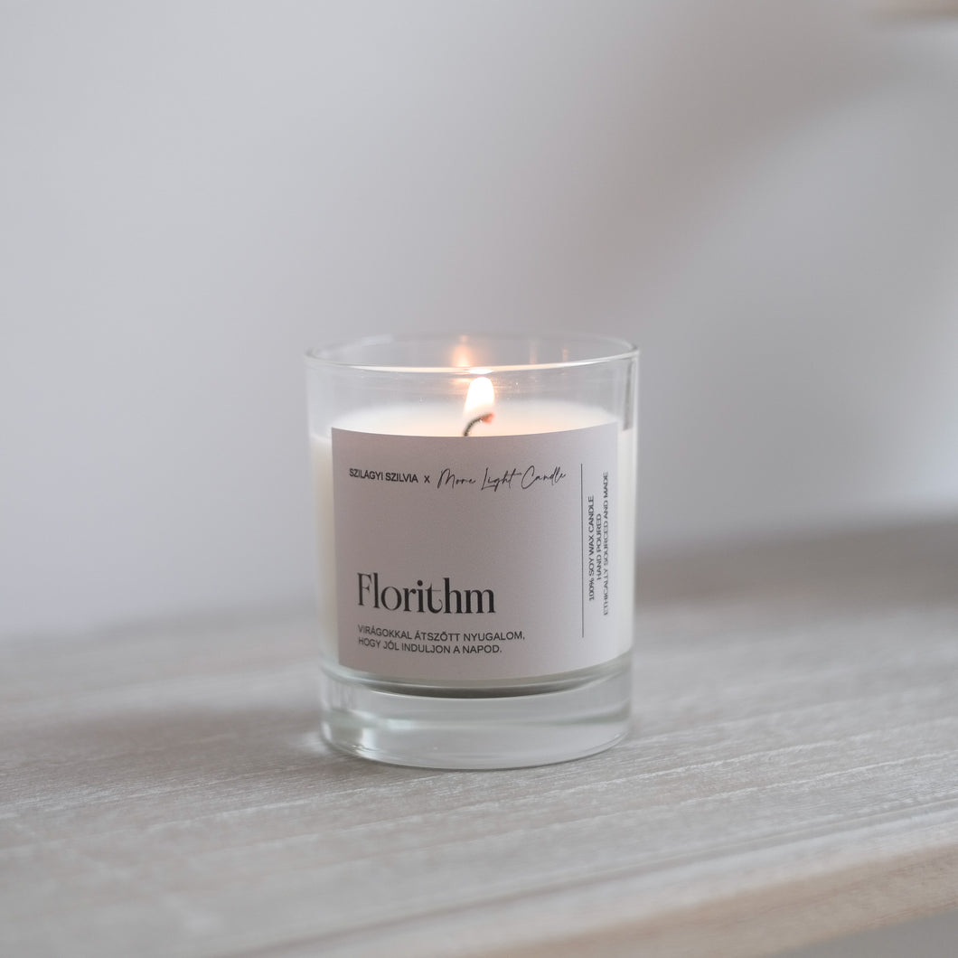 Florithm — Szilágyi Szilvi × More Light Candle együttműködés, virágos–púderes illat