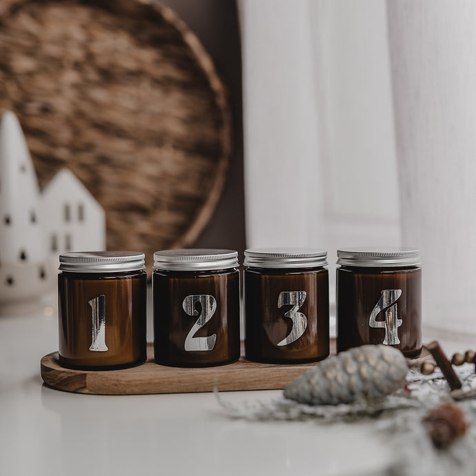 adventi számozott szójagyertyák