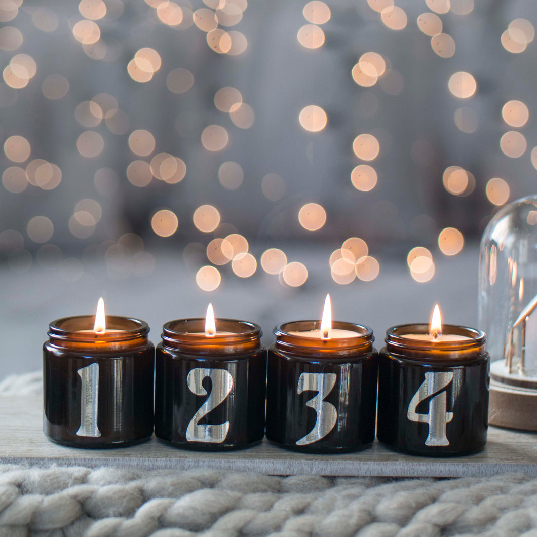 Adventi 100% natúr szójaviasz illatgyertya csomag (120 ml)