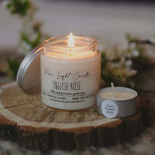 Kép betöltése a galériamegjelenítőbe: english rose szójagyertya more light candle angol rózsa
