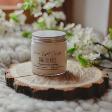 Kép betöltése a galériamegjelenítőbe: english rose szójagyertya more light candlee
