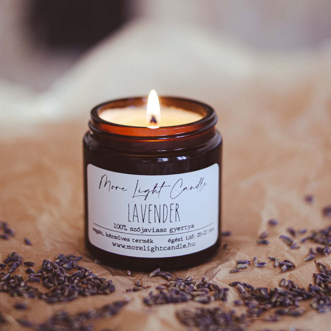Lavender  - 100% natúr szójaviasz illatgyertya