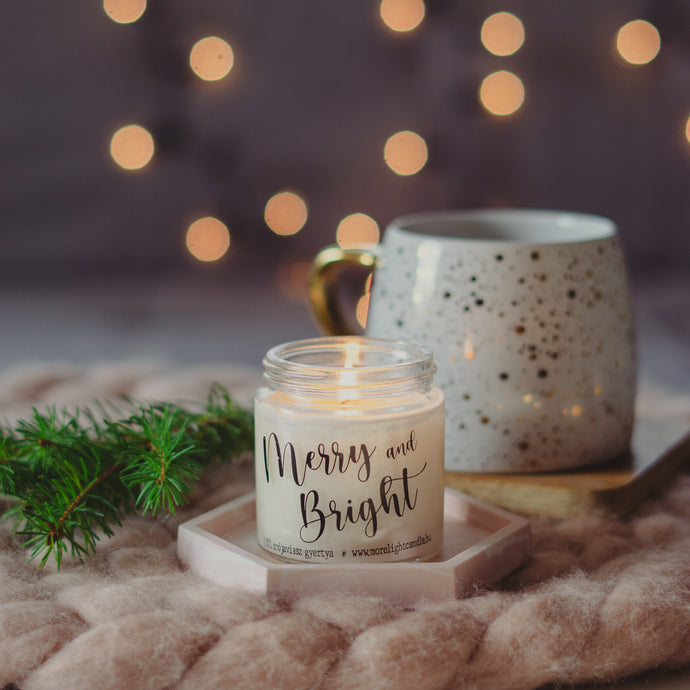 merry and bright szójaviasz gyertya