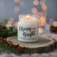 Kép betöltése a galériamegjelenítőbe: merry and bright szójaviasz gyertya
