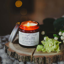 Kép betöltése a galériamegjelenítőbe: rosemary lemon szójagyertya
