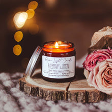 Kép betöltése a galériamegjelenítőbe: rosemary lemon szójagyertya
