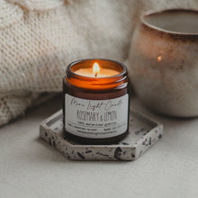 Kép betöltése a galériamegjelenítőbe: rosemary lemon szójagyertya
